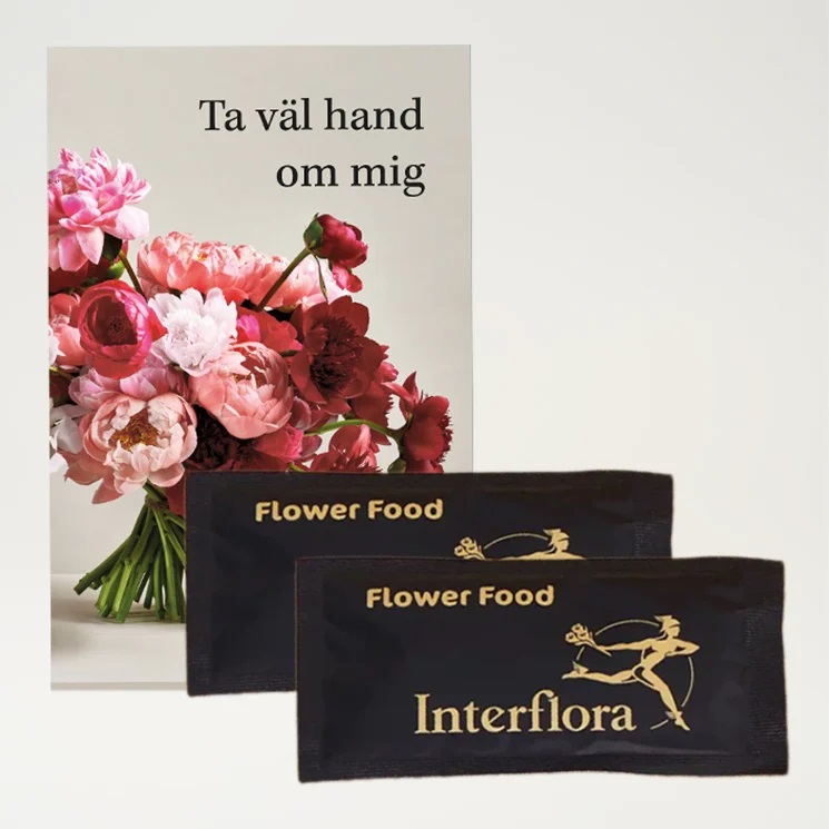 Skötselråd med två näringspåsar